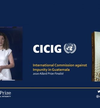 CICIG recibe mención honorífica en prestigioso premio por su trabajo contra la impunidad