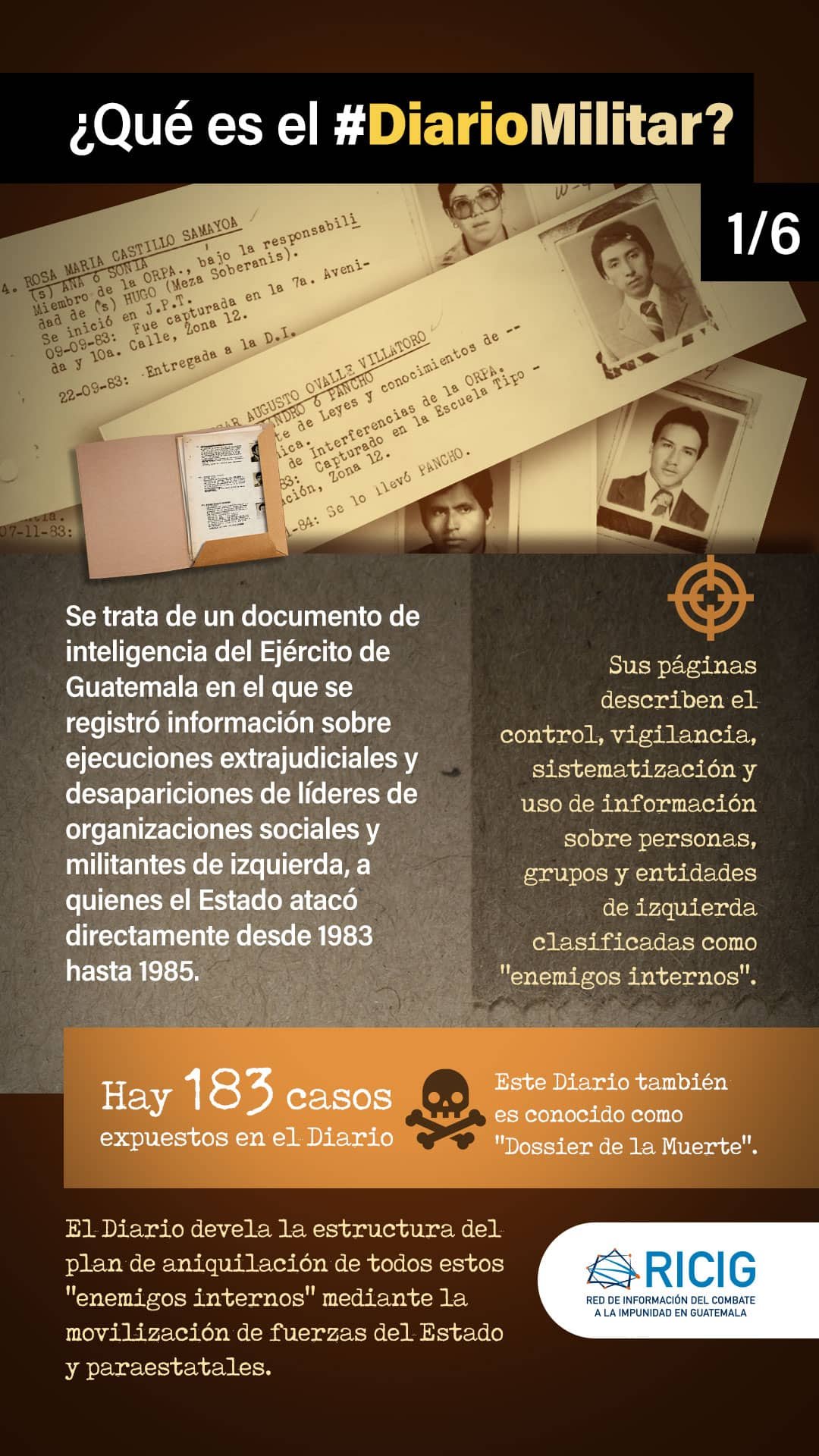 Conozca el caso Diario Militar RICIG